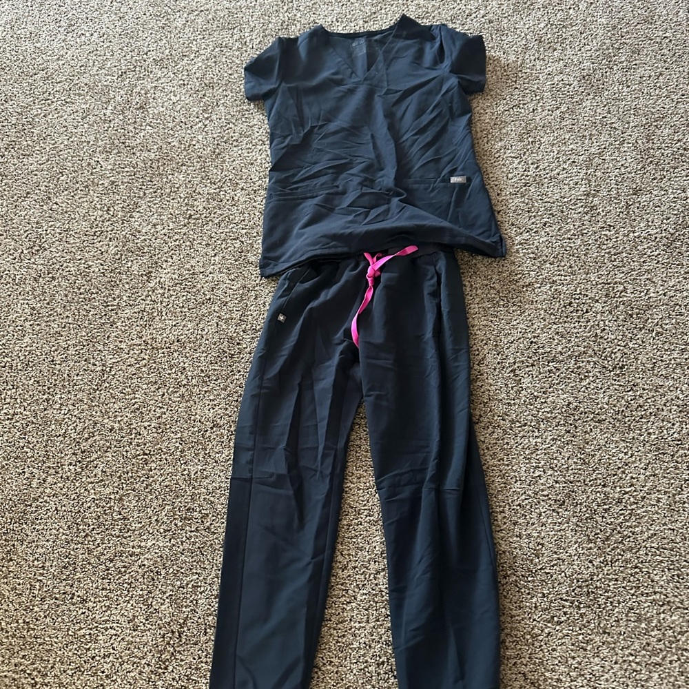 Night sky figs scrubs set